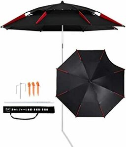 ブラック パラソル 大型 角度調節 ガーデンパラソル ビーチパラソル UVカット チルト機能付 日傘 雨傘 パラソルセット 外径