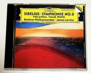 CD　シベリウス 交響曲2番/フィンランディア,悲しきワルツ/レヴァイン/BP/POCG-1721