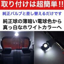 LA250/260S キャスト アクティバ 超豪華版 適合パーツ ルームランプ ナンバー灯 バックランプ T10 LED ウェッジ球 ホワイト ダイハツ_画像2