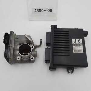 平成18年 アルトバン HA24V 純正 エンジンコンピューター スロットルボディセット ECU K6A 33920-72JL0 13400-58J20 中古 即決