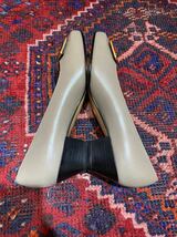 新品Salvatore Ferragamo GRECA LOGO LEATHER PUMPS MADE IN ITALY/サルヴァトーレフェラガモロゴレザーパンプス_画像6