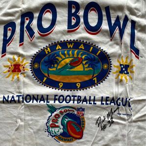 未使用 1997 PRO BOWL Ｔ シャツ プロボウル Rich Miano リッチ・ミアーノ サイン入りＴシャツ