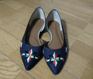  Esperanza (ESPERANZA) shoes pumps Denim cloth 23,5cm