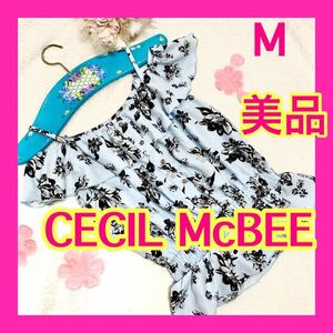 【美品】セシルマクビー 花柄☆オフショルダー☆ カットソー☆2way