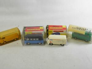 § Minicar Schuco Piccolo Volkswagen Bus/Kastonwagen 2 единицы и Omaketo Picco Picco Folk Swagen Bang Bang Shell