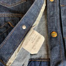 ~70s ELY DENIM JACKET ONE WASHED ヴィンテージ ビンテージ デニムジャケット ワンウォッシュ 真紺 44 XL アメカジ 60s 送料無料_画像5