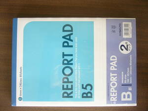 未開封 /REPORT PAD B5（B/80枚）×2冊パック /6mm×34Lines 80sheets/ B 中罫 /KYOKUTO