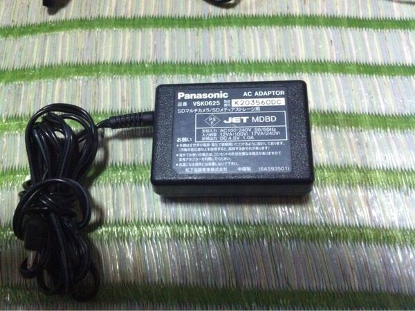 Panasonic SDマルチカメラ Dーsnap用ACアダプター VSK0625