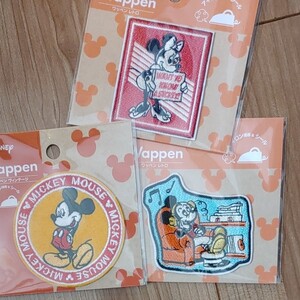 アイロンワッペン 幼稚園 保育園 レトミ レトロミッキー ワッペン