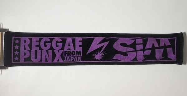 SiM REGGAE PUNX from Japan マフラータオル パープル ブラック 紫 黒 ツアーグッズ フェス