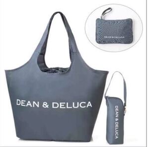 GLOW DEAN&DELUCA レジかごバッグ+ボトルケース グレー新品未使用