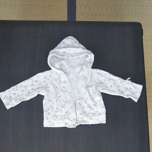 3can4on カーディガン はおり 80cm 女の子 パーカー リボン 花柄 カーデ かわいい