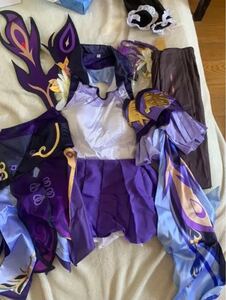 原神 刻晴 コスプレ衣装一式 アクセサリー付き