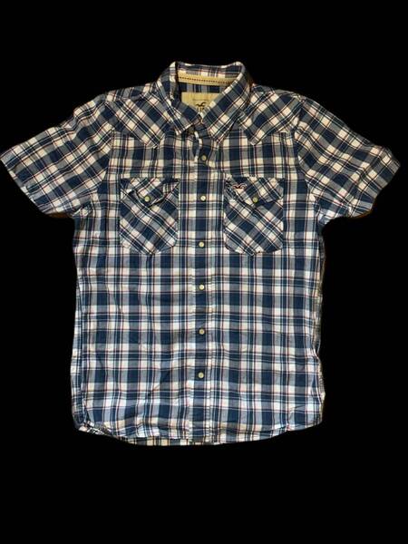 【レア品】HOLLSTER ホリスター 半袖シャツ メンズ Mサイズ チェック柄 新品未使用