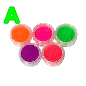 ネオンカラー 蛍光パウダー 5色セット 蛍光顔料 レジン 塗料 ハンドメイド 工作