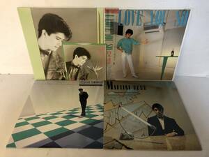 10726S 帯付美盤 LP＋7inch★山本達彦 5点セット★夢より苦しく/ROMANTIC VIEW/I LOVE YOU SO/LE PLEIN SOLEIL/MARTINI HOUR