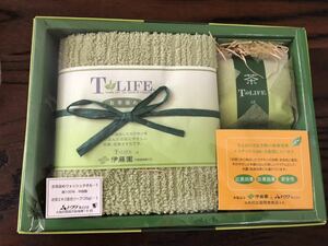 お茶染め ウォッシュ タオル セット 伊藤園 ウォッシュタオル 石鹸 セット 未開封品