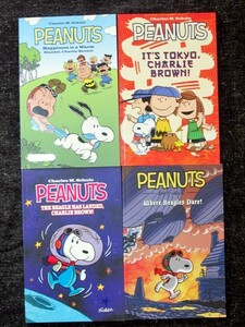  foreign book PEANUTS 4 pcs. set Snoopy / Peanuts / American Comics /SNOOPY/KABOOM