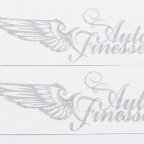 オートフィネス ウイングデカール ブラック 2枚セット