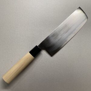 菜切包丁 165mm プラ柄 日本鋼 3枚打ち 鍛造 2