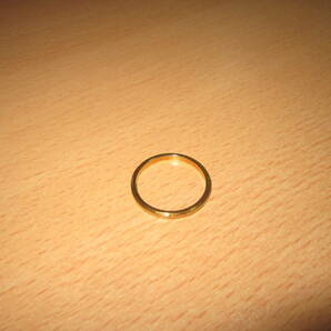 2mm幅 21号 指輪 サンドブラスト イエローゴールド  ステンレスリング 定番 男女兼用 キラキラ 星屑 スターダスト 送料無料 の画像1