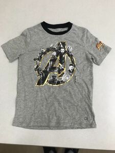 #GAP# new goods #160# Gap # T-shirt # gray # Avengers # Ironman # Rocket etc. #USA# American Comics #21#5.2-2