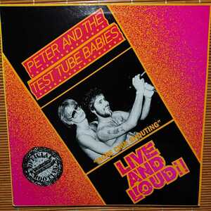 ●最終出品　　　Peter and the test tube babies - Live and loud!! LP 80'S oi! skins スキンズ ルードボーイズ