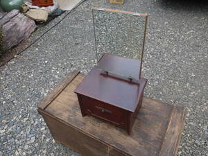 [1Ju11 O] Showa Retro . dresser / Mini dresser drawer attaching desk dresser 