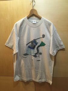 USA製 クリバンキャット 両面プリント ゴルフ Tシャツ L メンズ