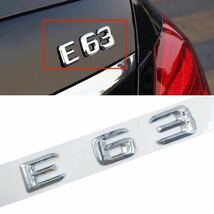 即納◇送料込み◇メルセデスベンツ [E63] リア エンブレム Eクラス W212/W213 トランク E63AMG 簡単装着 ドレスアップ 立体 高品質_画像1