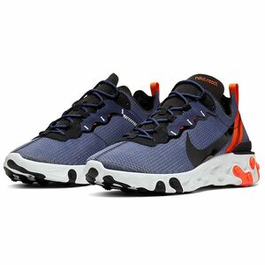 ☆ NIKE REACT ELEMENT 55 SE 紺/黒/蛍光オレンジ 28.0cm ナイキ リアクト エレメント 55 SE CI3831-400