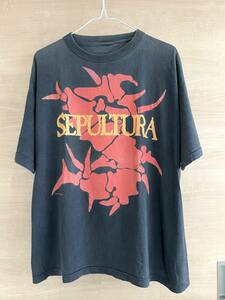 90s SEPULTURA футболка VINTAGE SODOM PANTERA MEGADETH ANTHRAX COCOBAT ESTAMENT SLAYER METALLICA ALICE IN CHAINS fear of god