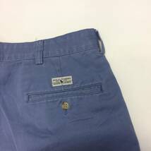 90s RALPH LAUREN ラルフローレン ツータック ハーフパンツ W35 薄ナス色_画像3