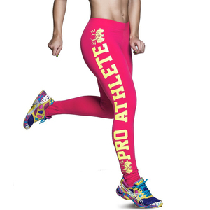 [ beautiful legs leggings *764] Pro Athlete pink ground x character yellow * free size (M~LL)