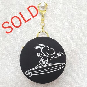 ハンドメイド スヌーピー マカロンポーチ7cm