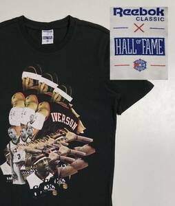 レア NBA アレン アイバーソン Reebok × HALL OF FAME Tシャツ トルコ製 Iverson リーボック 76ers SIXERS シクサーズ