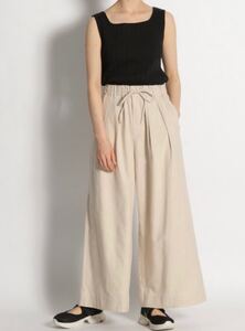ニコアンド ワイドパンツ ライトベージュ 新品 未着用 Niko and