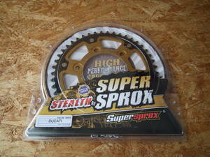 SUPER SPROX リアスプロケット STEALTH DUCATI チェーンサイズ520 45T ゴールド RST-735:45-GLD (スーパースプロックス ステルス)