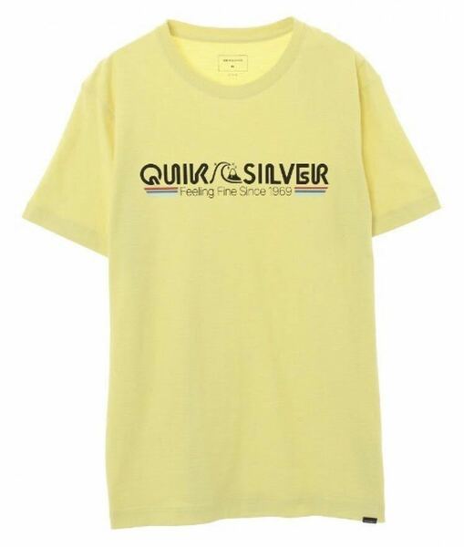 ☆新品未使用☆QUIKSILVER☆クイックシルバー☆ BURNING POWER SLUB S☆クイックシルバー 半袖☆Tシャツ☆サイズM☆イエロー☆