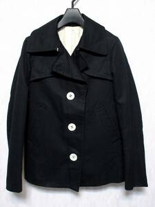  Dress Terior DRESSTERIOR cotton linen jacket black black 36 higashi 9414