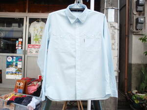 美品！日本製　G1950（ギャラリーイチキュウゴーゼロ）　水色の長袖シャツ　サイズM