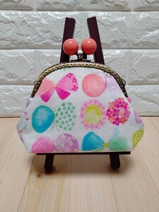 ハンドメイド がま口 ポーチ