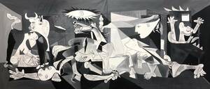 Art hand Auction ◆Modern Art◆Hand-painted oil painting☆Powerful F20 size horizontal two-panel painting☆ Guernica/Picasso ☆/Reproduction, Painting, Oil painting, others