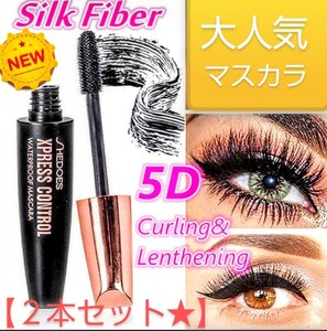 【2本セット】SHEDOES 5D マスカラ ブラック ウォータープルーフ