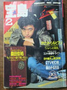 宝島1983年/桑田佳祐2梓みちよ石丸元章David Sylvian田中康夫x渡辺和博テレサ野田VOW宮村優子ZELDA赤田祐一ゲルニカ久住昌之よい子の歌謡曲