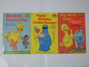 Big Bird's Copycat Day big bird says Happy Birthday, Cookie Monster (Step into Reading)洋書絵本SESAME STREET セサミストリート3冊