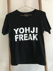 ヨウジヤマモト YOHJI FREAK Tシャツ Yohjiyamamoto T-shirts 黒　サイズ2
