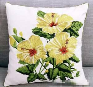 Art hand Auction Free shipping★New★Immediate decision★Handmade★Needlework★Embroidered cushion cover D, Handmade items, interior, miscellaneous goods, cushion