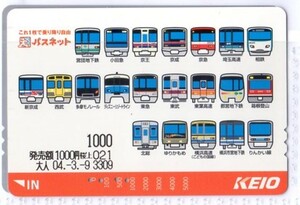 京王電鉄・パスネット・加盟鉄道会社一覧～3（使用済み）イオカード・オレンジカード・メトロカード