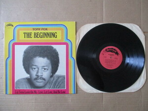 LP Tony Fox 「THE BEGINNING」貴重 輸入盤 LP-LVC-50142 初版のよう 美盤 ジャケットに微かな色落ち